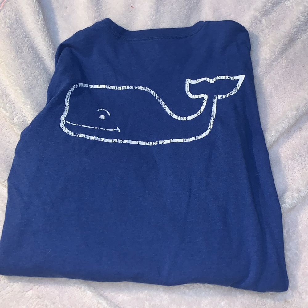 Men’s vineyard vines size small long sleeve blue logo t shirt